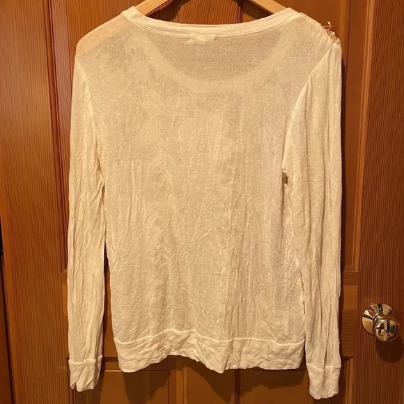 Eyeshadow white and cream lace see through top - Picture 6 of 6